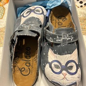 Cat croc shoes/mules